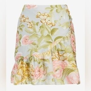 EXPRESS Women’s Floral Ruffle Skirt